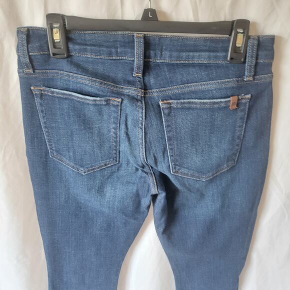 Joes Jeans Medium Wash Raw Step Hem Stretch Classic Ankle Skinny Jeans Size 30 - Picture 8 of 11